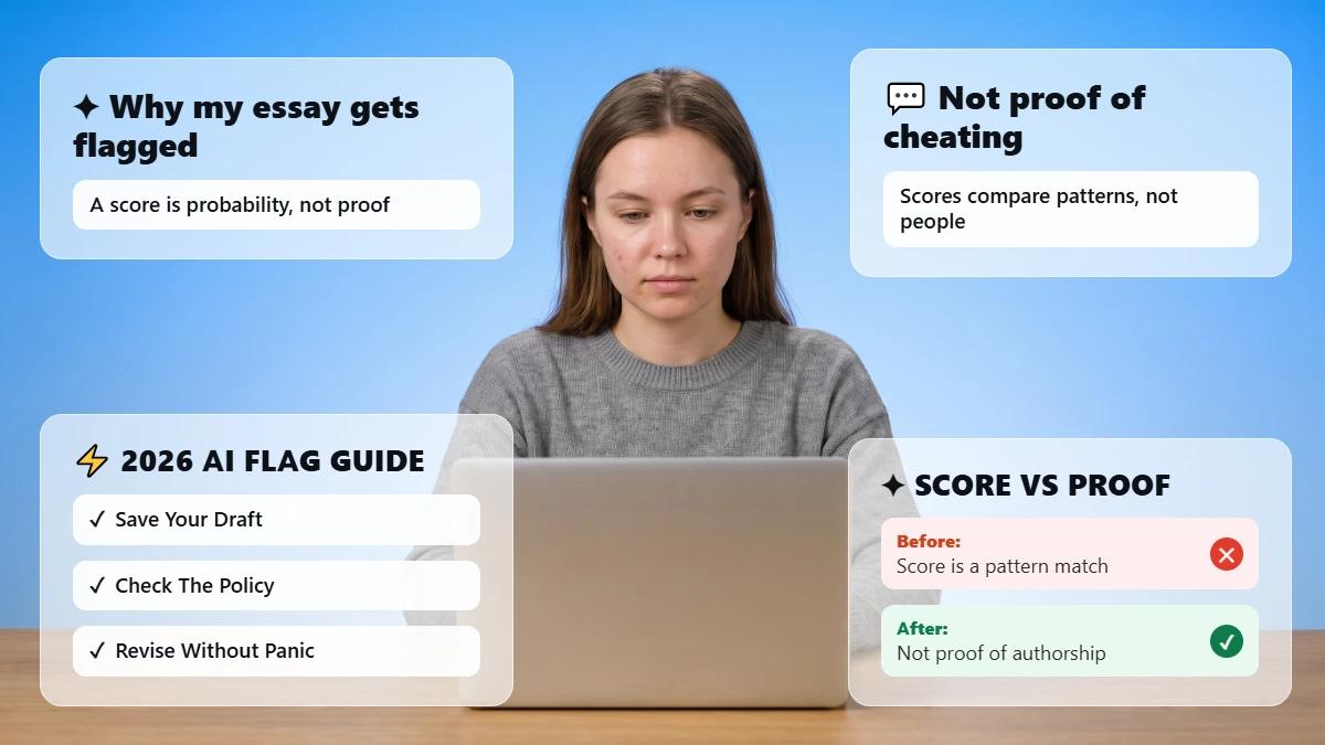 Reasons human-written essays may be flagged as AI