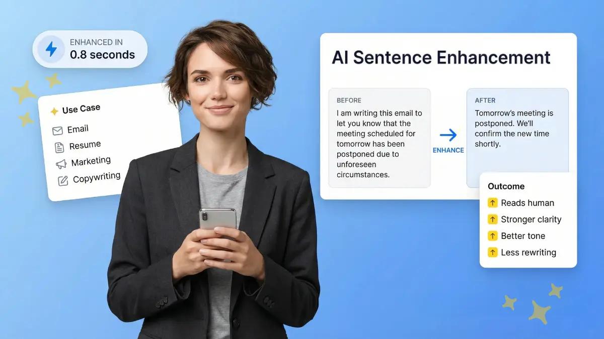 AI sentence enhancer