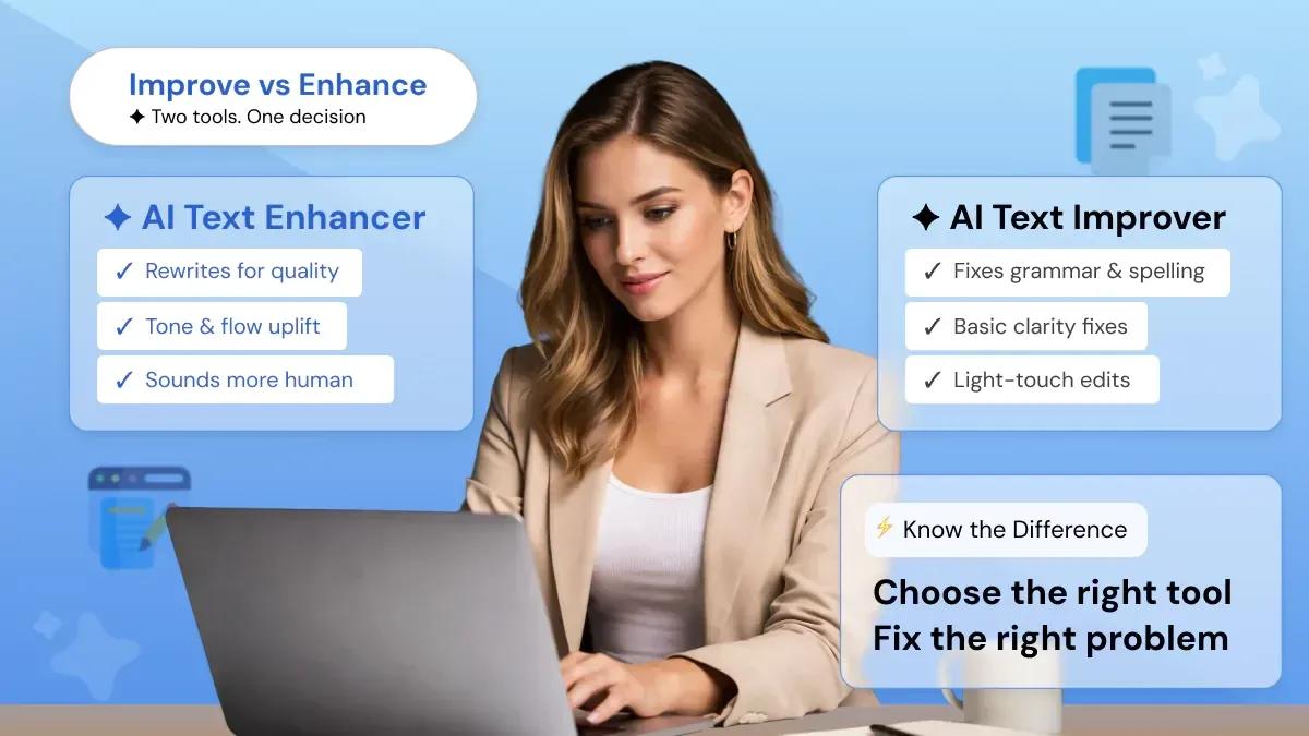 AI Text Improver Vs AI Text Enhancer