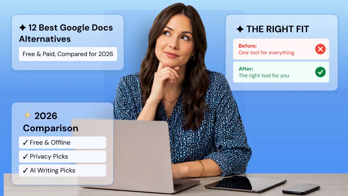12 Best Google Docs Alternatives in 2026 (Free & Paid)